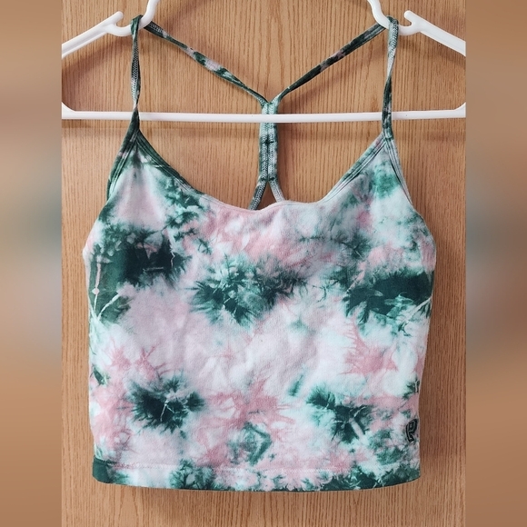 PINK Victoria's Secret Tops - PINK Victoria's Secret Green and Pink Camisole